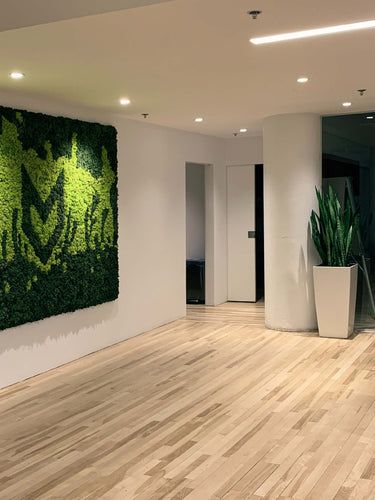 mur végétal design pour entreprise