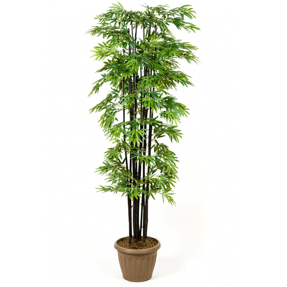 thumbnail image 2 of Leaf Artificial Bamboo Tree - 120cm (4ft) Realistic With Natural Wood Trunk 2 of 6