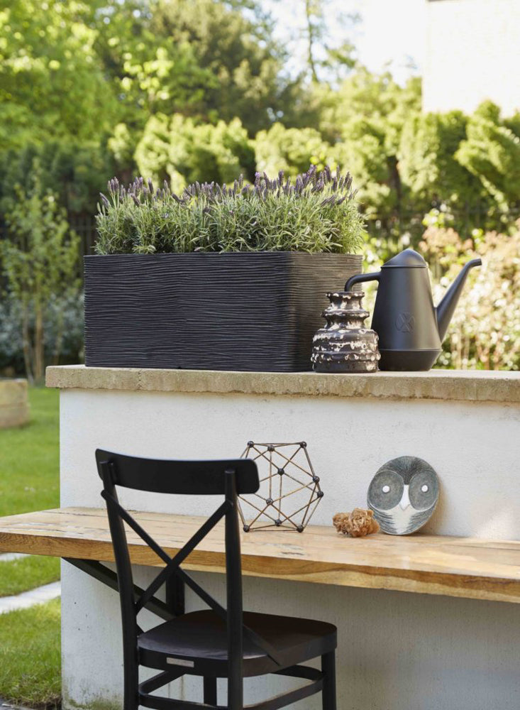 Pots pour plantes - Capi Nature - Rectangle Bas Rib - Alphaplantes